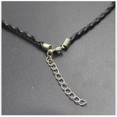 10 vòng cổ  dây da PU xoắn 3mm