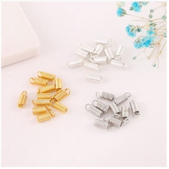 gói 50 chốt kẹp lò xo nối đầu dây làm vòng cổ, vòng tay size 2.5mm -3mm- 3.5mm-4mm-4.5mm-6mm