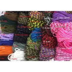 bó 3 met paracord 4mm 7 lõi nhiều màu (bổ sung màu)