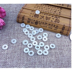 2-5 viên charm xỏ đá 9-10mm, lỗ 5mm tự nhiên (p131-22) -MH 2635