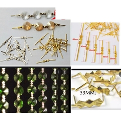 50 kẹp bướm ,khóa bướm ,khóa kết nối, hạt làm rèm hạt, đèn chùm, đèn trang trí