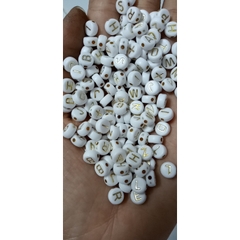 set 5-25gam Hạt Chữ Cái tròn, số 4x7mm nhiều màu để chọn