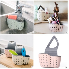 Giỏ nhựa đựng đồ đa năng nhỏ gọn có lỗ thoát nước treo bồn rửa nhà bếp, phòng tắm vệ sinh loại dày tốt