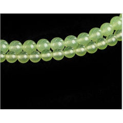 95 viên dây đá chacedony màu xanh lá nhạt 4mm & các size 6/8/10mm