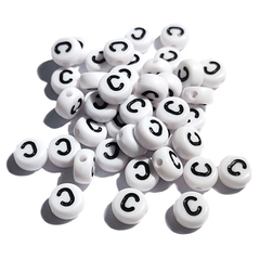 (chọn chữ) 10 hạt chữ cái, chữ số, phép tính 4x7mm nền trắng chữ đen