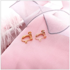 2-10 Móc kẹp vặn làm Khuyên tai (hoa tai, bông tai) không có lỗ xỏ