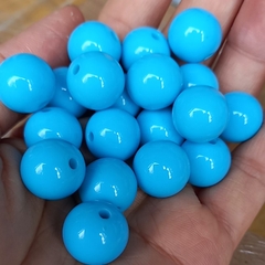 10-25gam hạt nhựa 14mm tròn nhiều màu có lỗ xỏ dây cỡ 2mm dùng làm trang sức, thủ công handmade, học liệu