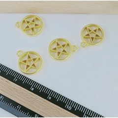 5 Mặt ngôi sao tròn 13mm vàng -MH967