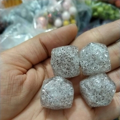 12gam hạt nhựa đa giác nức kim tuyến 20mm