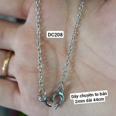 Dây chuyền thời trang xích màu bạc :DC201->DC214
