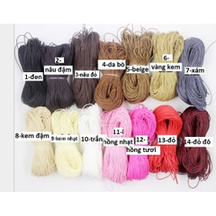 10m dây sáp wax đài loan 1mm đan vòng không thấm nước (màu 20-màu 39)