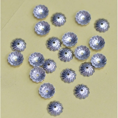 10 mũ hoa ốp hạt inox không rỉ 10mm làm vòng