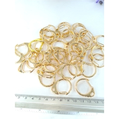 5 móc khóa càng cua chữ C dùng cho chìa khóa, túi xách nhiều size