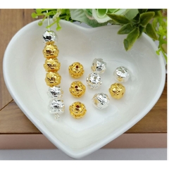 gói 5 charm xỏ hoa sen 8.6mm dùng mĩ trang sức, vòng tay