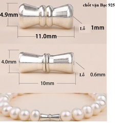 chốt vặn bạc 925 làm vòng hạt