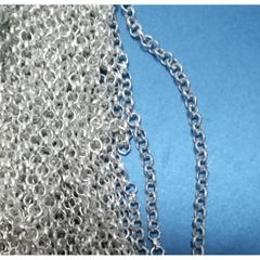 1-3-5met xích mắt tròn màu bạc trắng size 3mm