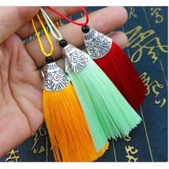 (P131A-7) Dây tua rua  treo phụ kiện ốp charm cá, dây tua rua đủ màu sắc