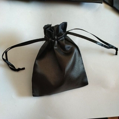 10 Túi rút mini vải satin đen 7x9cm