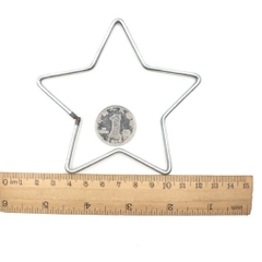 Vòng sắt trái tim, ngôi sao làm dreamcatcher đủ size 5-8-10-12-15-20-25-30cm