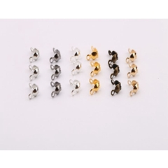 gói 20-50-100 chốt kẹp sò + chốt kẹp bi nối đầu dây làm vòng kim loại xi, chốt khóa đầu dây