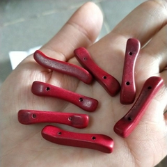 5 viên đá ngọc lam nhân tạo dài 8x32mm 2lỗ
