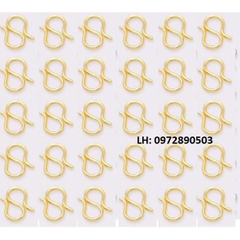 móc khóa chữ M, chữ W, chữ S làm trang sức vòng tay, vòng cổ