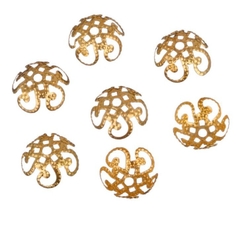 50 charm ốp hạt 5 cánh size 8mm- 10mm , đế hoa