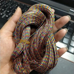 Bó 90 met Dây kim tuyến nhiều màu