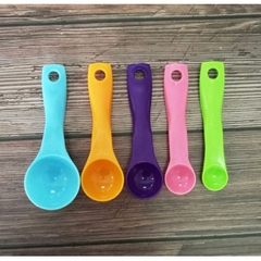 Bộ 5 Muỗng Đong Gia Vị - Bộ thìa đong, muỗng đong nhà bếp 5 món, thìa đo lường, định lượng bột, sữa,..bằng nhựa p191-50