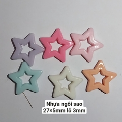 10g hạt nhựa các loại  có lỗ xỏ dùng trang trí handmade