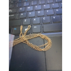 XICH100- 1 met xích to bản 2mm xoắn màu vàng