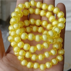10-35 hạt nhựa 8-10-12mm tròn có lỗ xỏ dây cỡ 2mm (GÓI 10GAM) - TL
