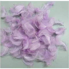 gói khoảng 100 lông vũ nhỏ 3-7cm phụ kiện chụp ảnh, trang trí handmade (khoảng 4gam)