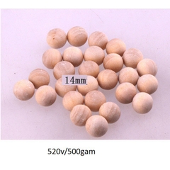 25gam hạt gỗ tròn KHÔNG LỖ màu kem tự nhiên đủ size từ 8mm-10mm-12mm-14mm-16mm-18mm-20mm-25mm-30mm-35mm-40mm làm đồ chơi