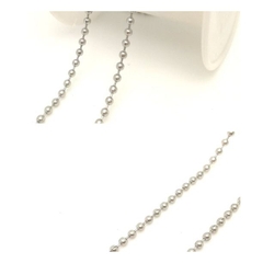 1m xích bi inox 304 và chốt đầu bi size 2 & 2.4mm