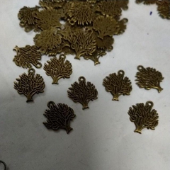 10-50gam Mặt cây màu đồng giả cổ16x20mm