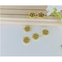 5 Mặt ngôi sao tròn 13mm vàng -MH967