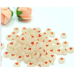 5-25gam Hạt Chữ Cái tròn dạ quang 7mm