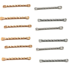 100 que nối khắc hoa văn làm hoa tai size 20-25-30mm