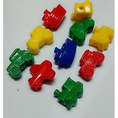 (P132-8 M7) 10-50gam Hỗn hợp phương tiện giao thông có lỗ xỏ 4mm làm đồ chơi, trang trí