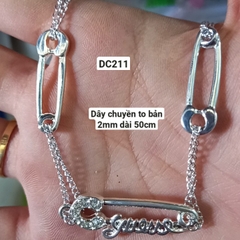Dây chuyền thời trang xích màu bạc :DC201->DC214