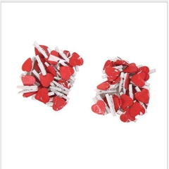 10 kẹp gỗ trái tim đỏ 25mm (P125-10)