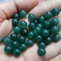 10viên đá xanh ngọc lục 8mm