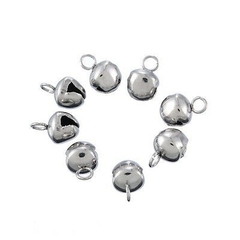 1-2 charm chuông inox không rỉ mix vòng đủ Size 4/5/6/8/10mm