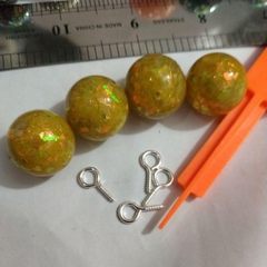 Gói 20gam hạt như kim tuyến nữa lỗ 20mm+ kèm khoen