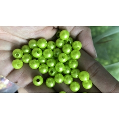 10-50 gam hạt châu 8mm, hạt cườm,hạt bẹt nhựa nhiều màu có lỗ làm vòng tay, vòng cổ, trang trí quần áo