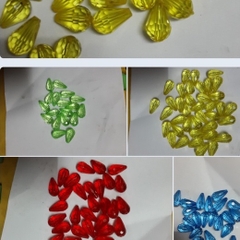 gói 25gam hạt nhựa hình giọt nước size 10x18mm