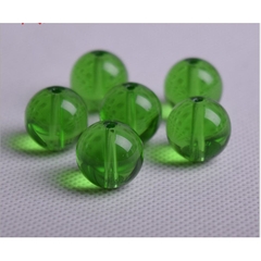100-500 gam hạt đá thủy tinh xanh lá đậm size 4-6-8-8-10-12mm (màu 2)