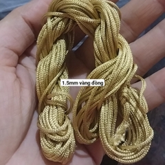 Dây dù 1.5mm có lõi nhiều màu (bó như hình 13-15m) , dây đan vòng tay, dây thắt vòng tay, vòng cổ may mắn