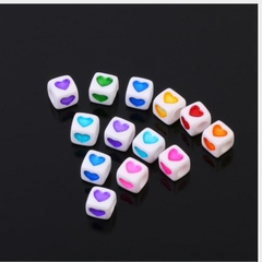 gói 5-10-25gam Hạt trái tim vuông 7mm (loại tốt)